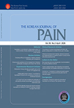 The Korean Journal of Pain