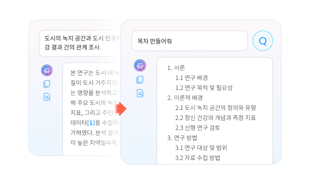 목차 구성